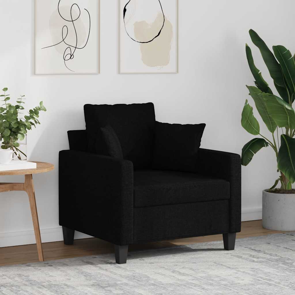 Poltrona 60 cm tecido preto