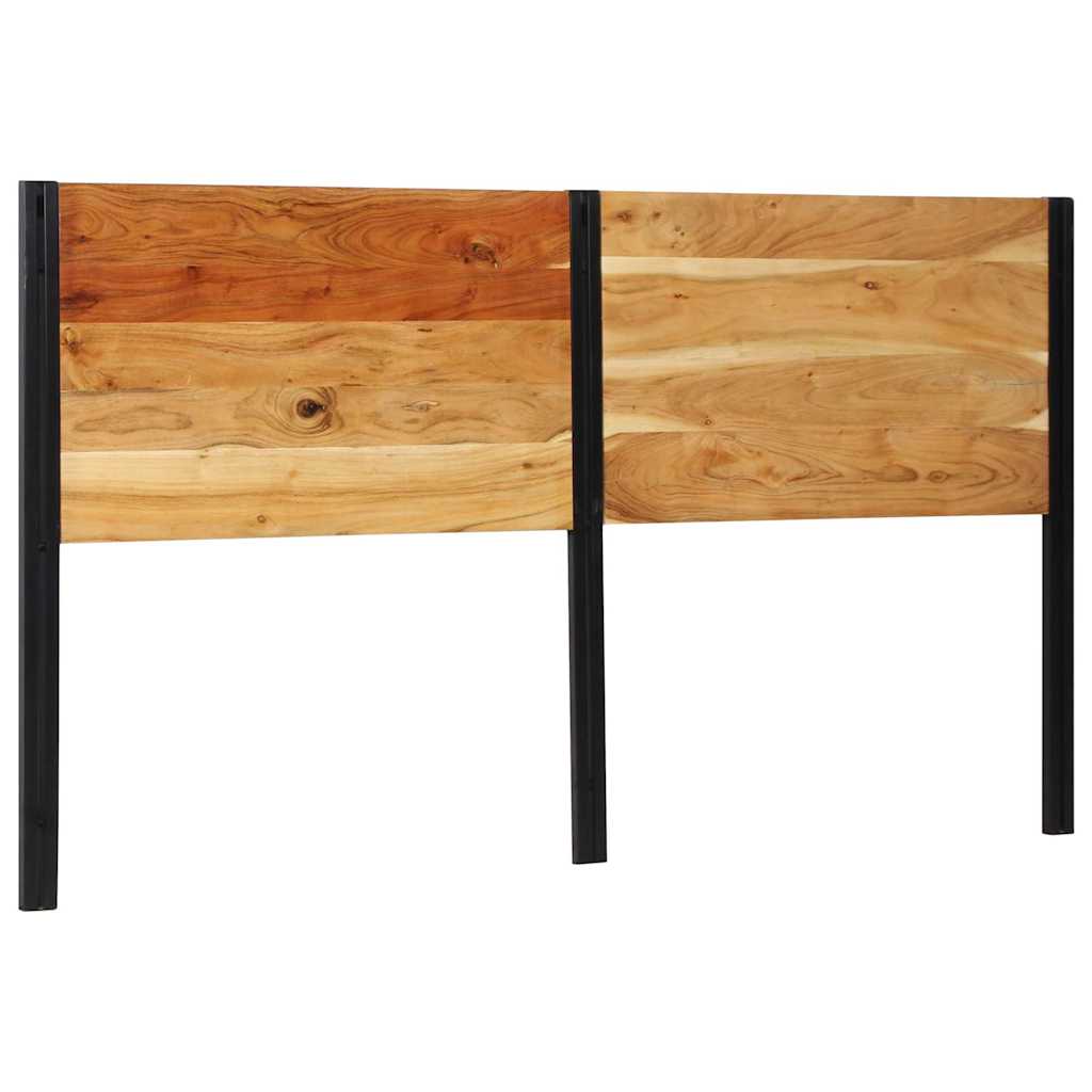 Cabeceira de cama 180 cm madeira de acácia maciça/ferro
