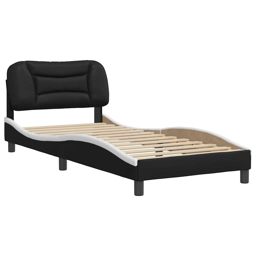 Estrutura de cama sem colchão hvar couro artificial 90x190cm