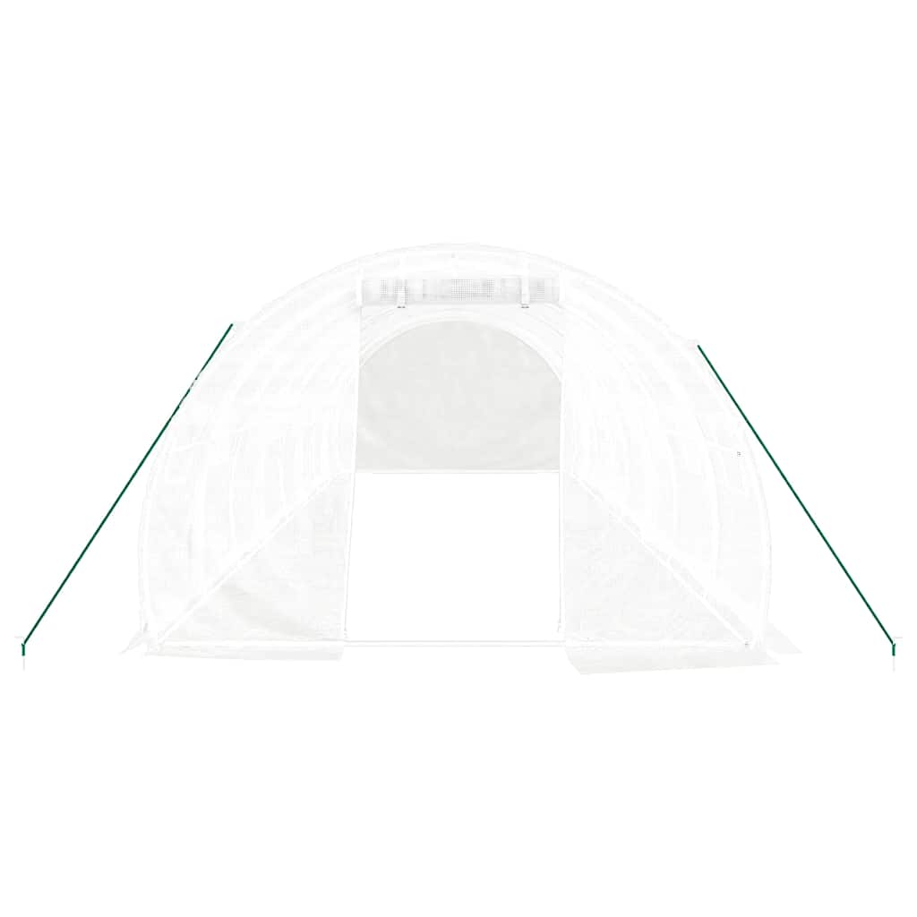Estufa com estrutura de aço 24 m² 8x3x2 m branco