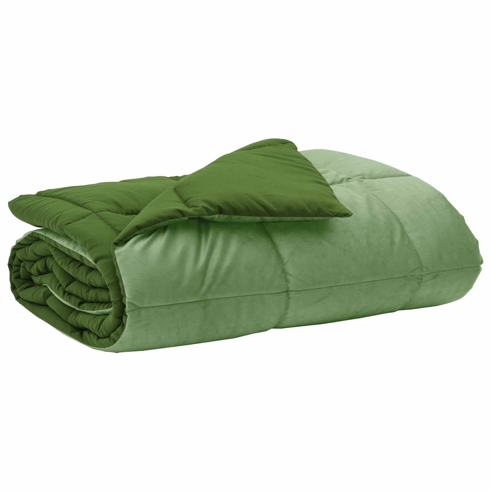 Edredom de verão simples verde 200 x 220 cm microfibra
