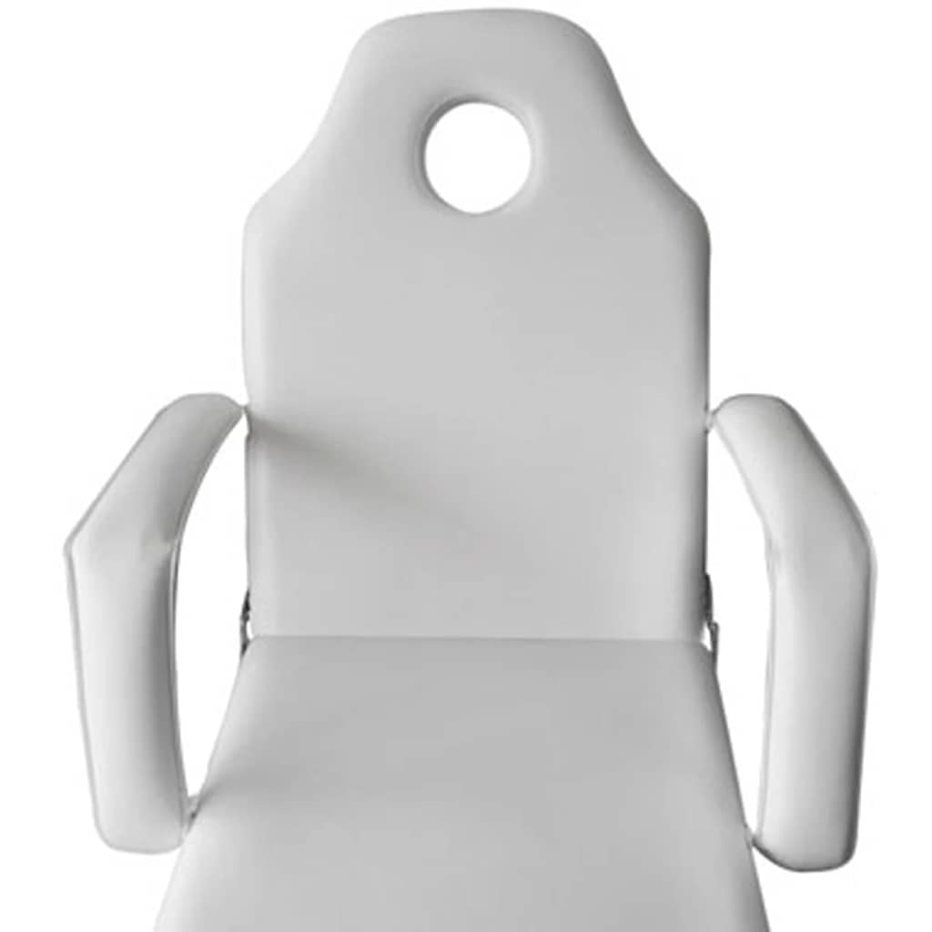 Cadeira portátil para tratamento facial, pele sintética, 185x78x76 cm, branca