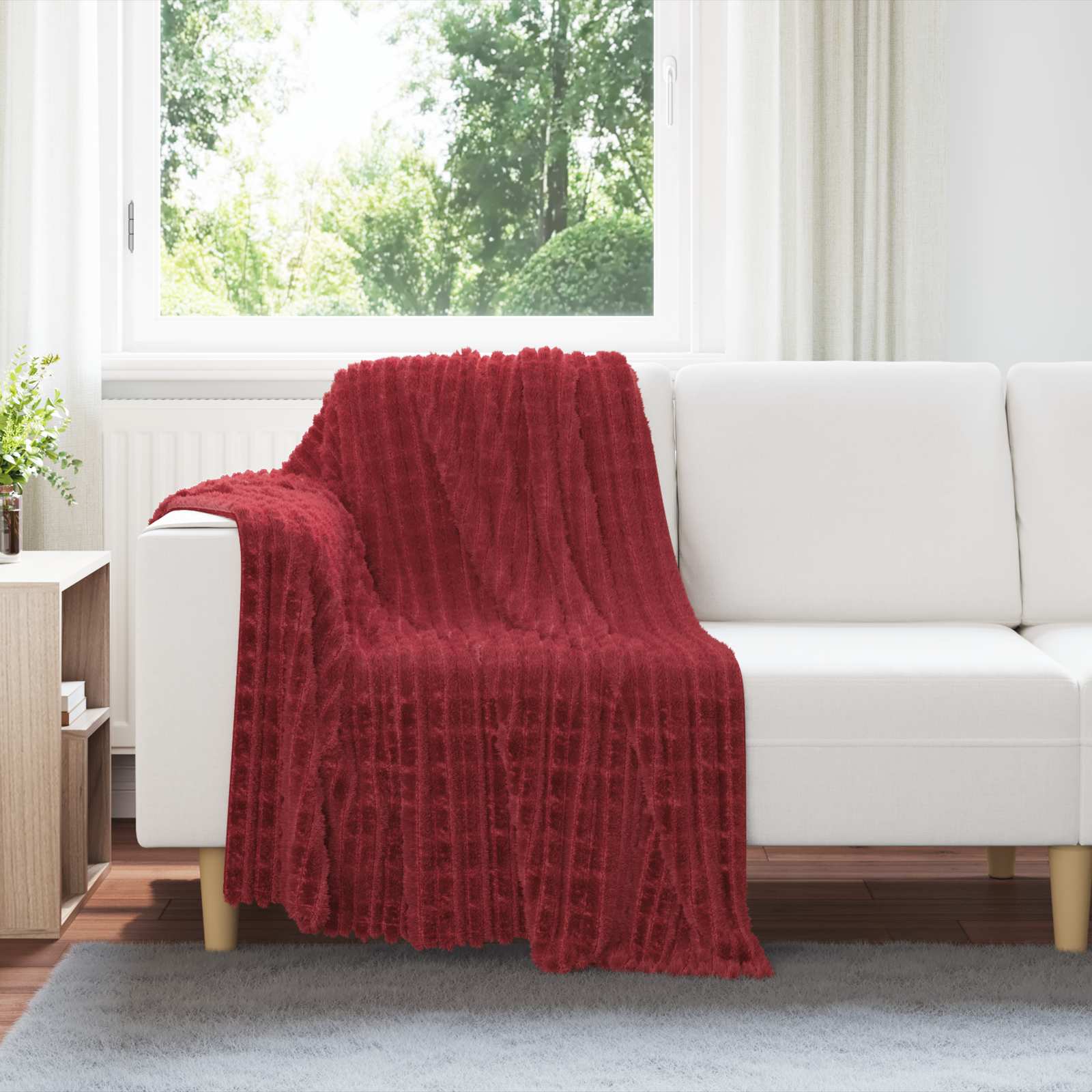 Cobertores de sofá 6 unid. vermelho bordeaux 150 x 130 cm 2.75