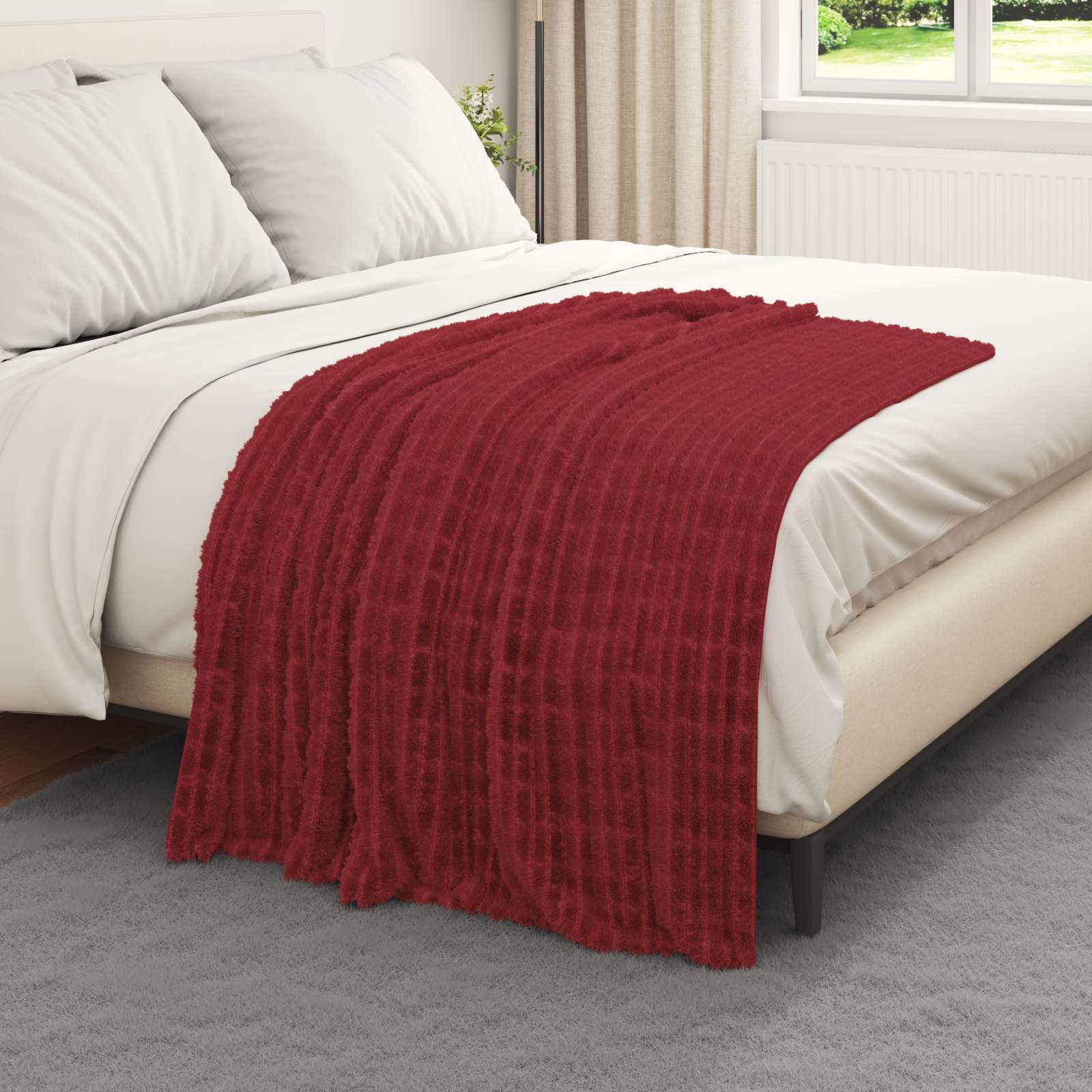 Cobertores de sofá 6 unid. vermelho bordeaux 150 x 130 cm 2.75