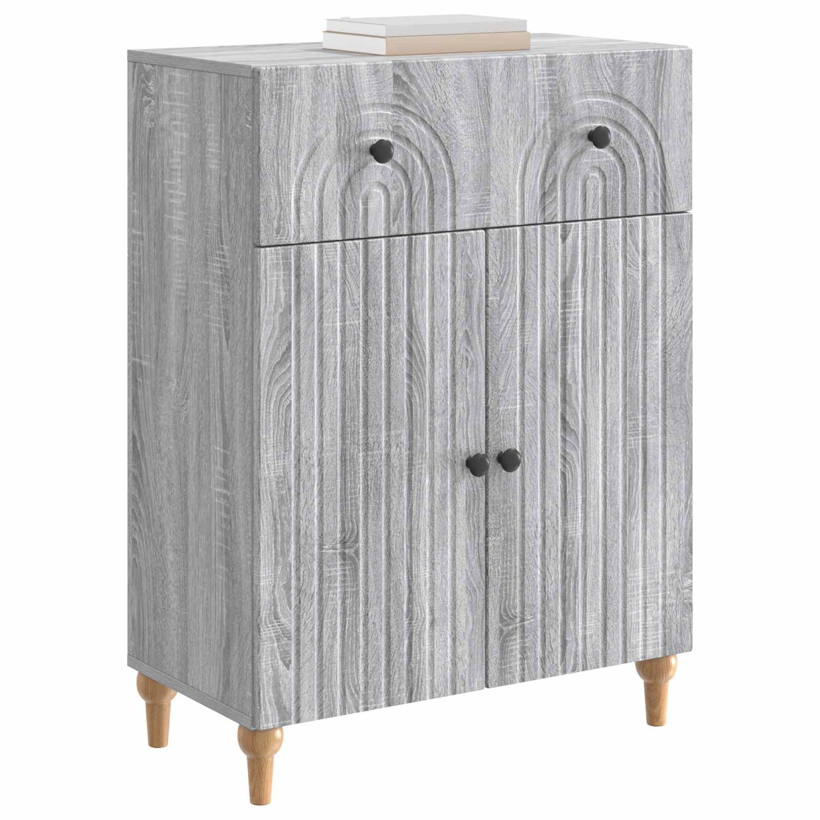 Buffet sonoma cinzento 66 x 34,5 x 90 cm derivados de madeira