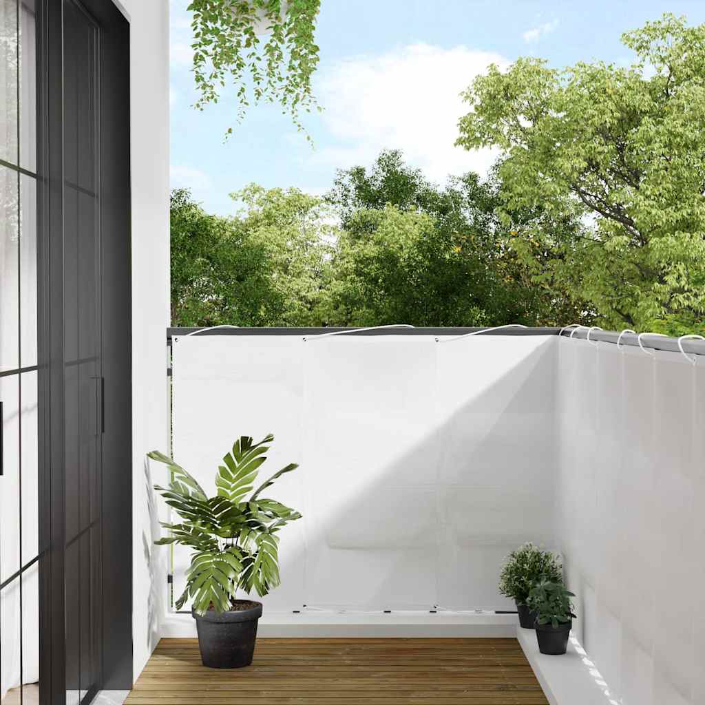 Tela de varanda 120x800 cm 100% poliéster oxford branco