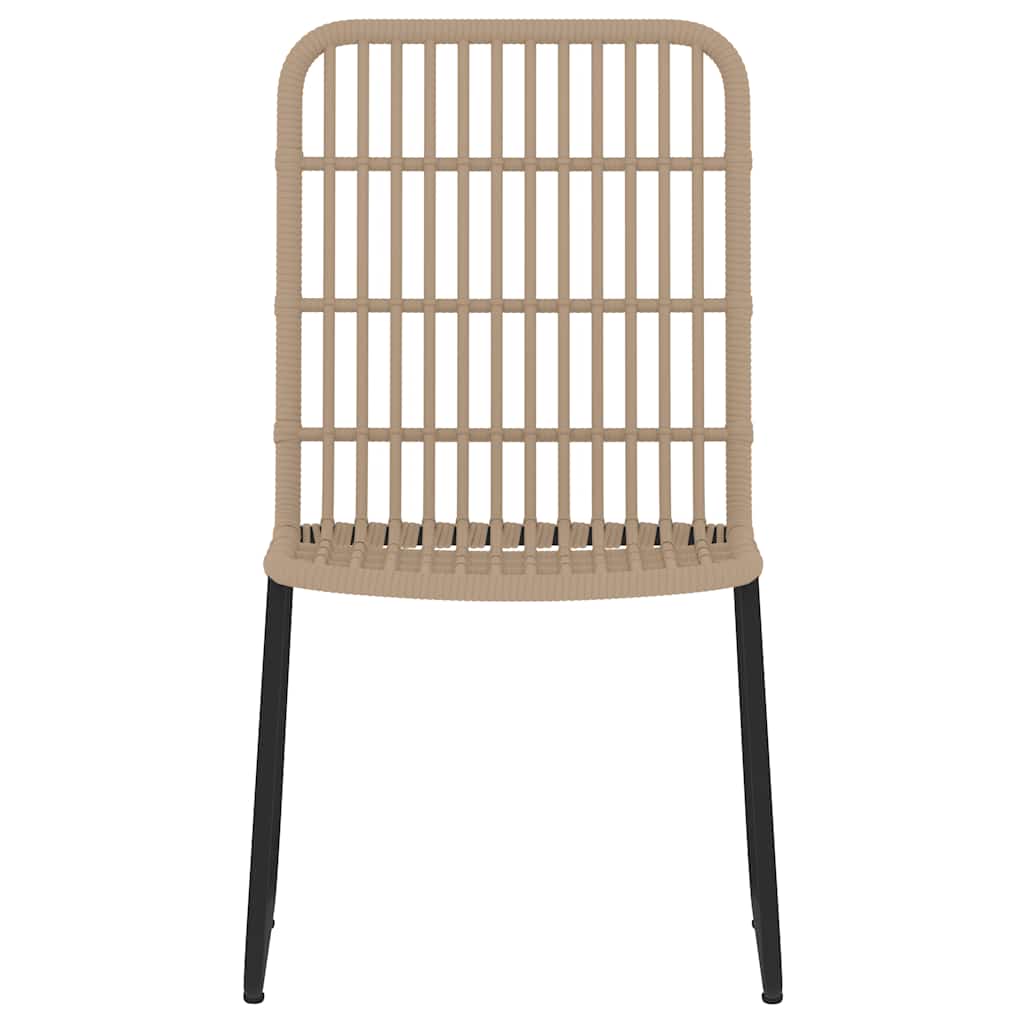 5 Pcs conjunto de jantar para jardim cor de carvalho