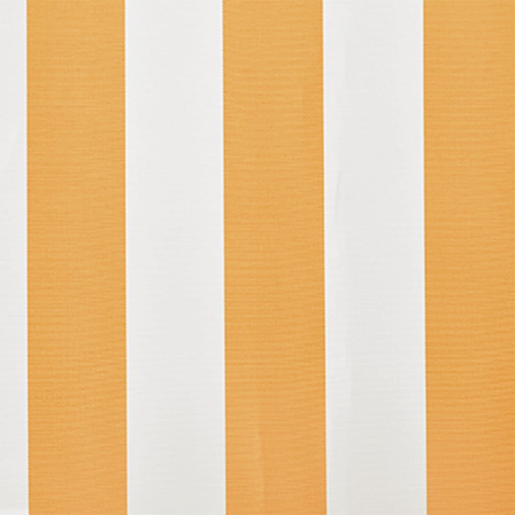 Tecido de substituição para toldo amarelo e branco 600x300 cm poliéster