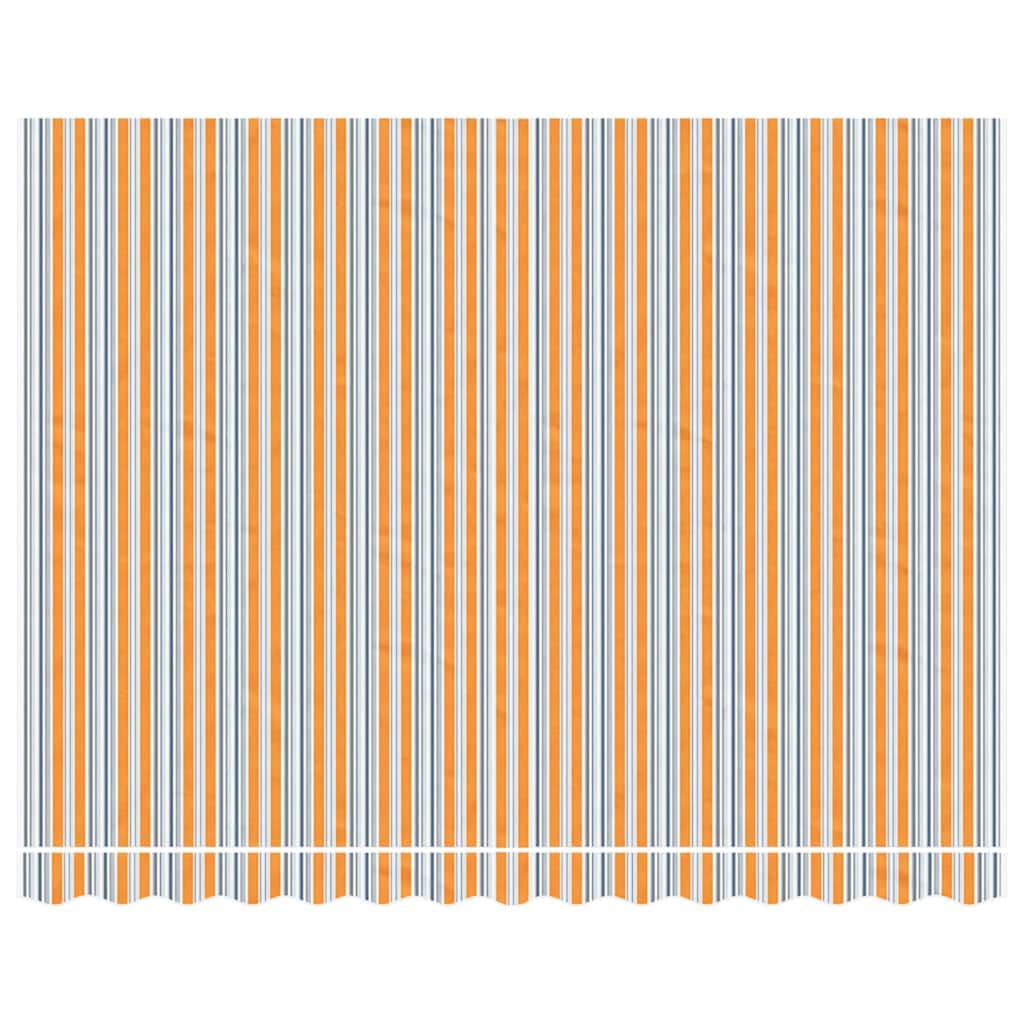 Tecido de substituição para toldo laranja e azul 350x250 cm poliéster