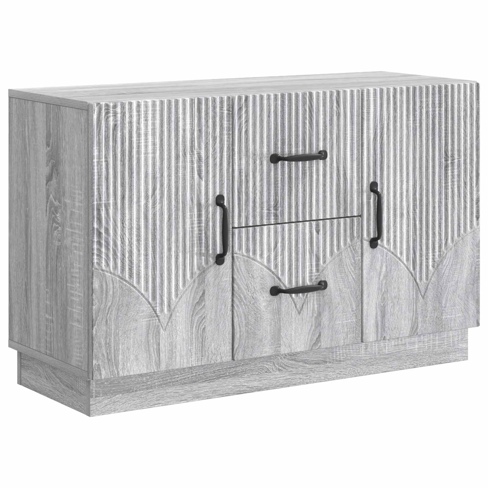 Buffet sonoma cinzento 89 x 34,5 x 57 cm derivados de madeira