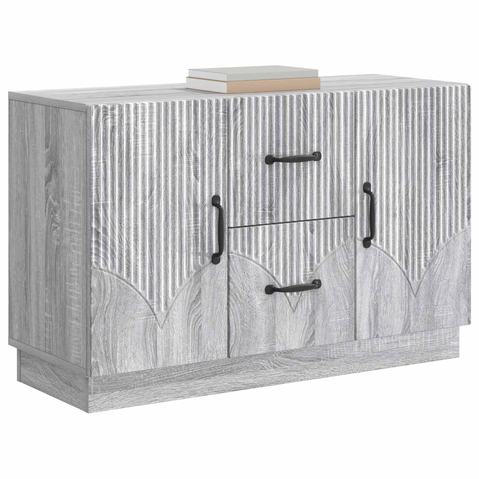 Buffet sonoma cinzento 89 x 34,5 x 57 cm derivados de madeira