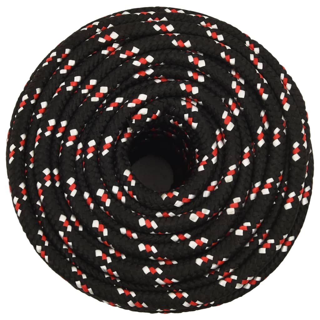 Corda de barco 18 mm 25 m polipropileno preto
