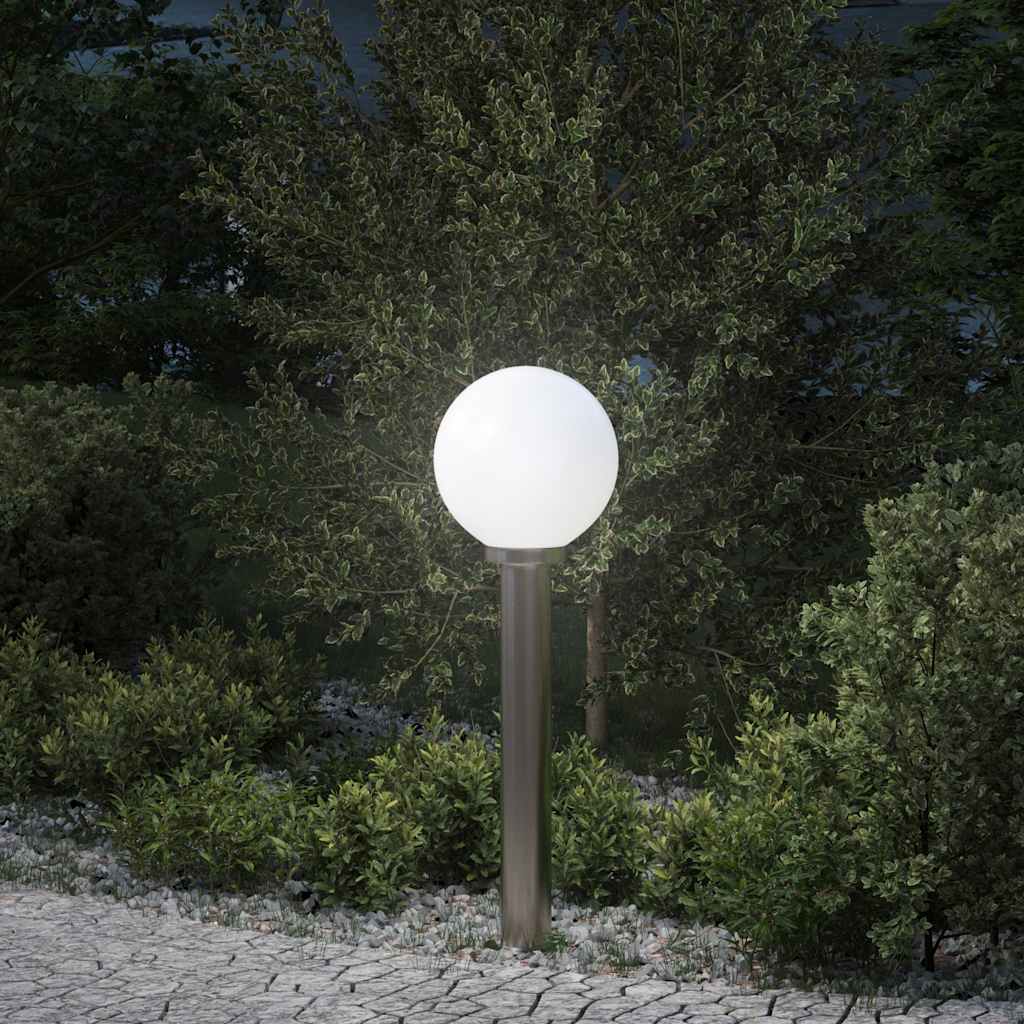 Luminária de poste 80 cm em aço inoxidável IP44