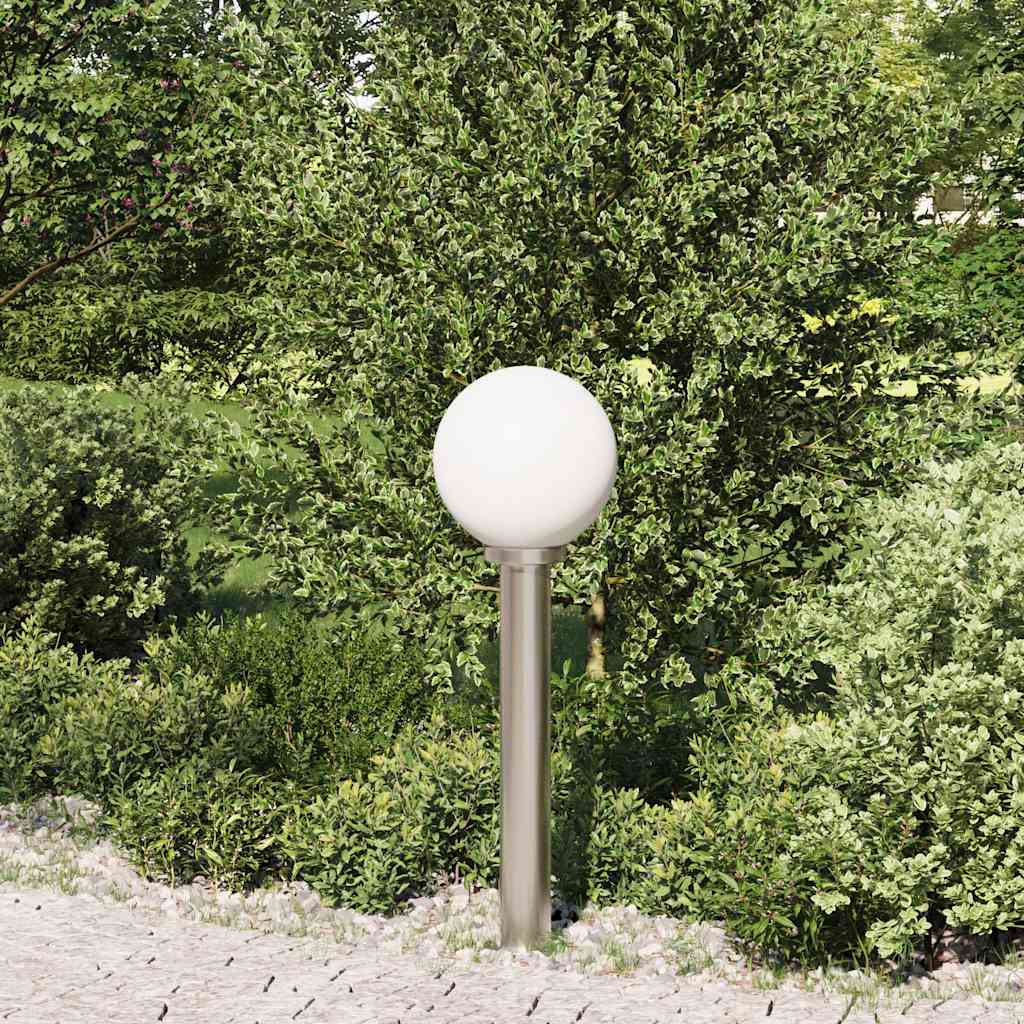 Luminária de poste 80 cm em aço inoxidável IP44
