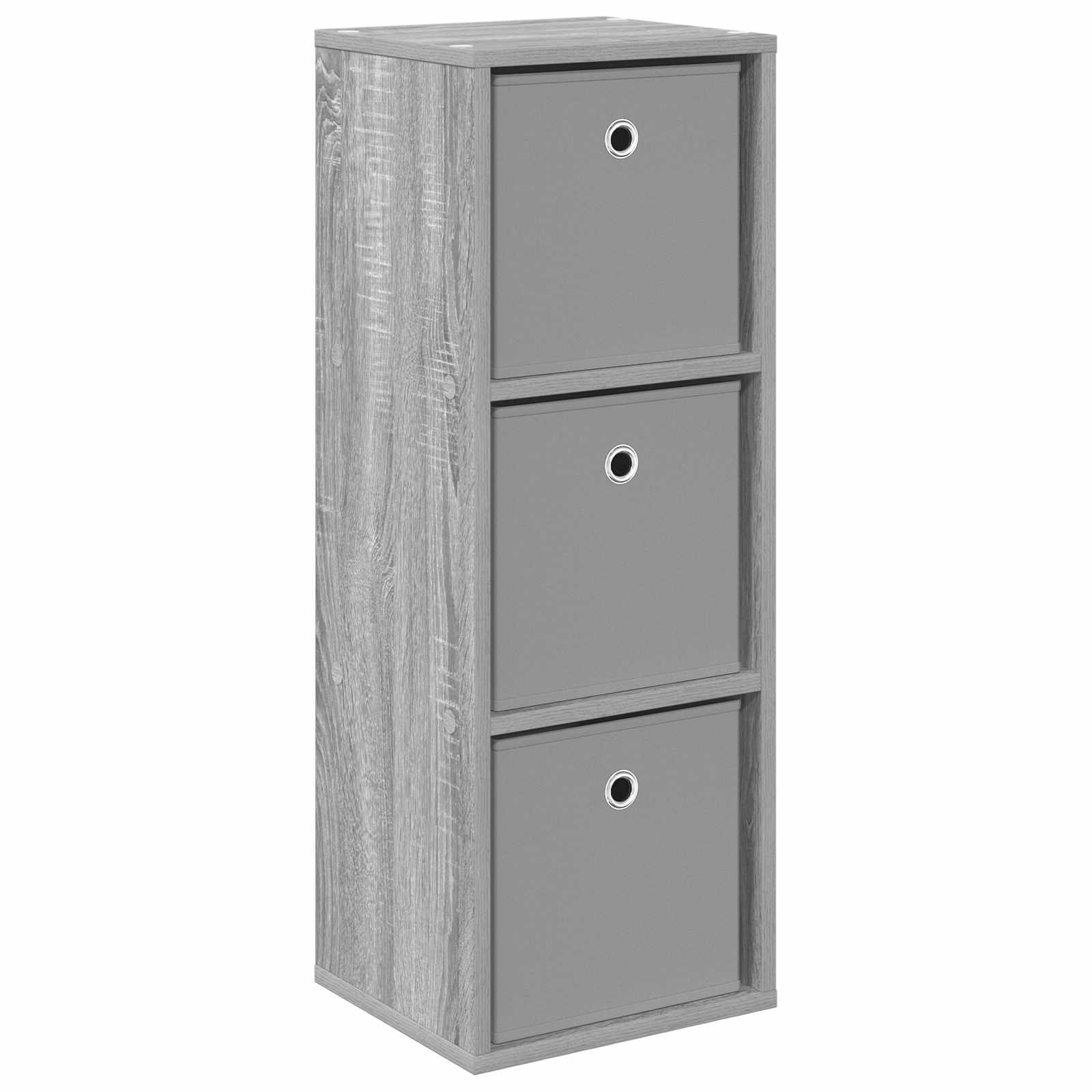 Buffet com gaveta cinza sonoma 30,5 x 27 x 84,5 cm