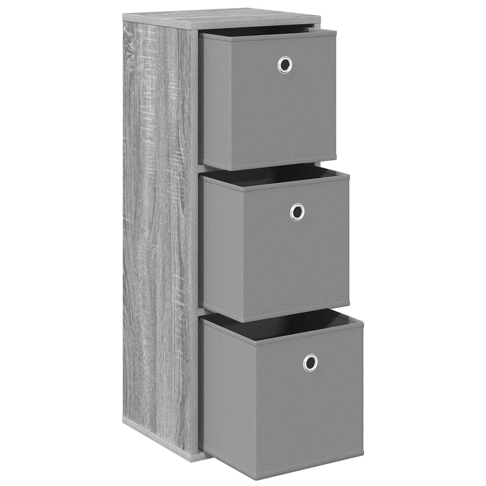 Buffet com gaveta cinza sonoma 30,5 x 27 x 84,5 cm