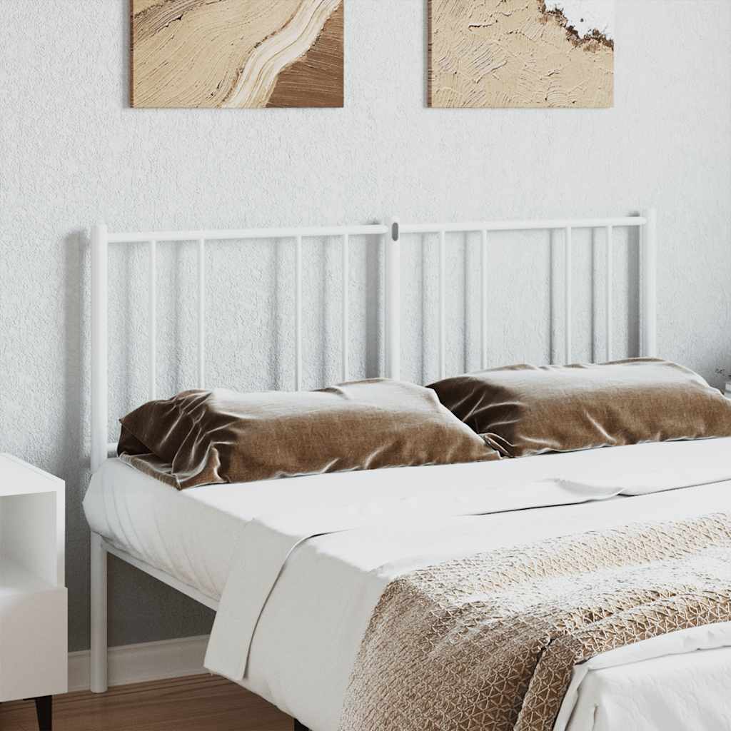 Cabeceira de substituição 160 cm metal branco
