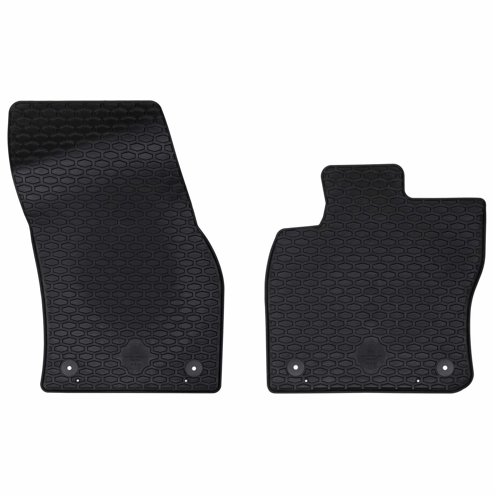 Tapete de carro 2 unid. adequado para vw caddy 2020- borracha