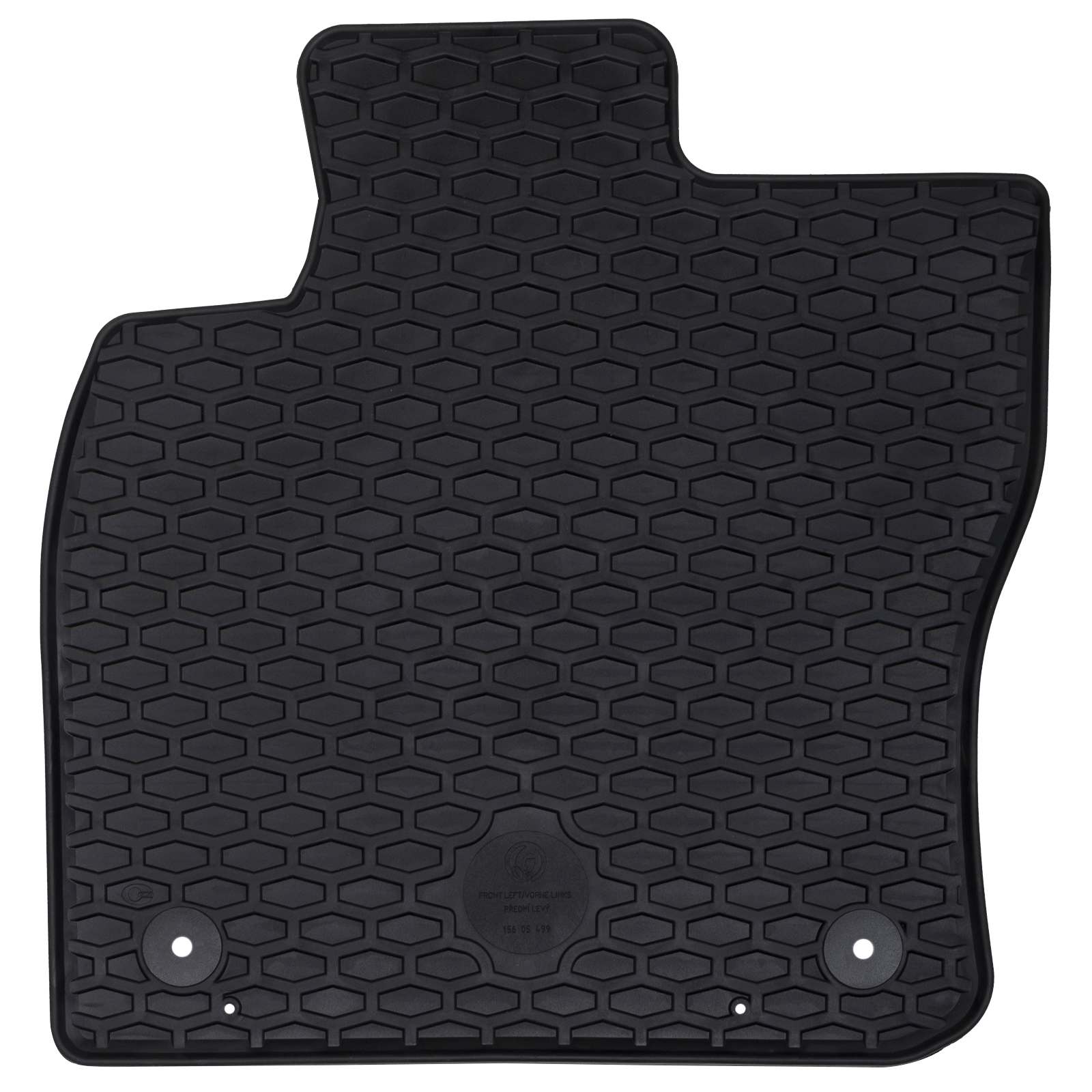 Tapete de carro 2 unid. adequado para vw caddy 2020- borracha