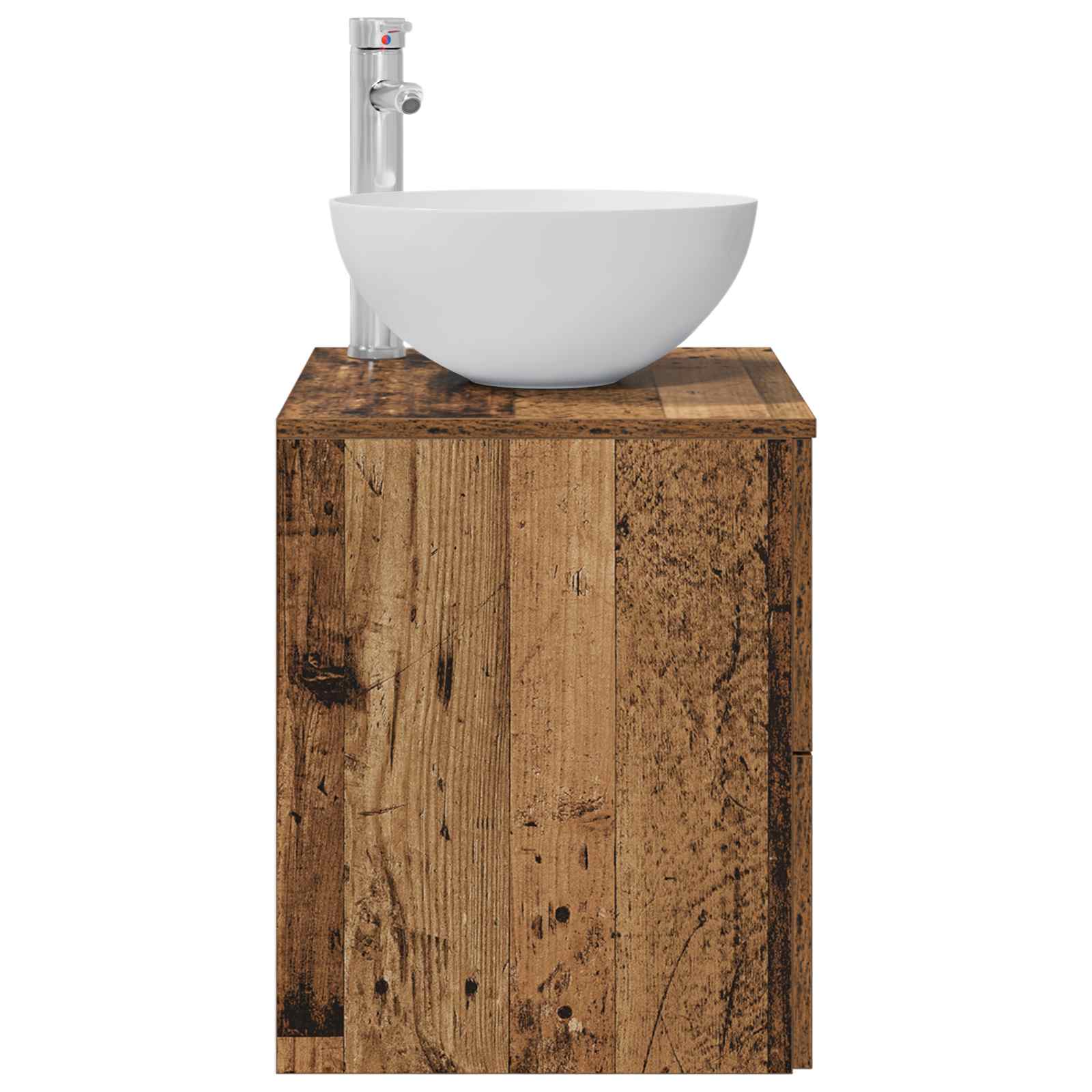 Vanidade com pia de parede madeira antiga 49,5 x 35 x 63 cm