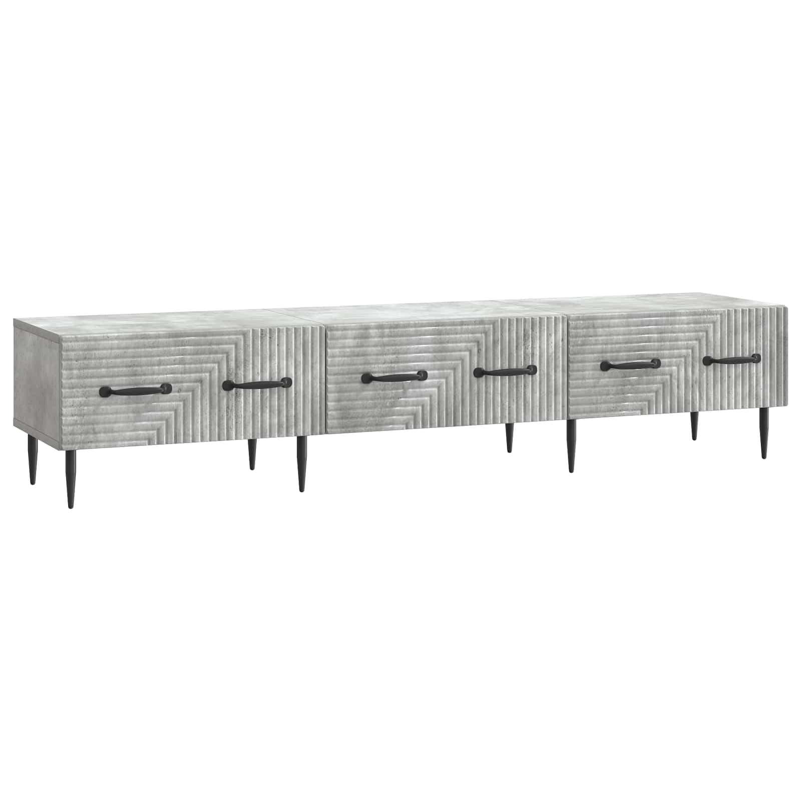 Gabinete para TV com gaveta cinzento cimento 147 x 34,5 x 30 cm