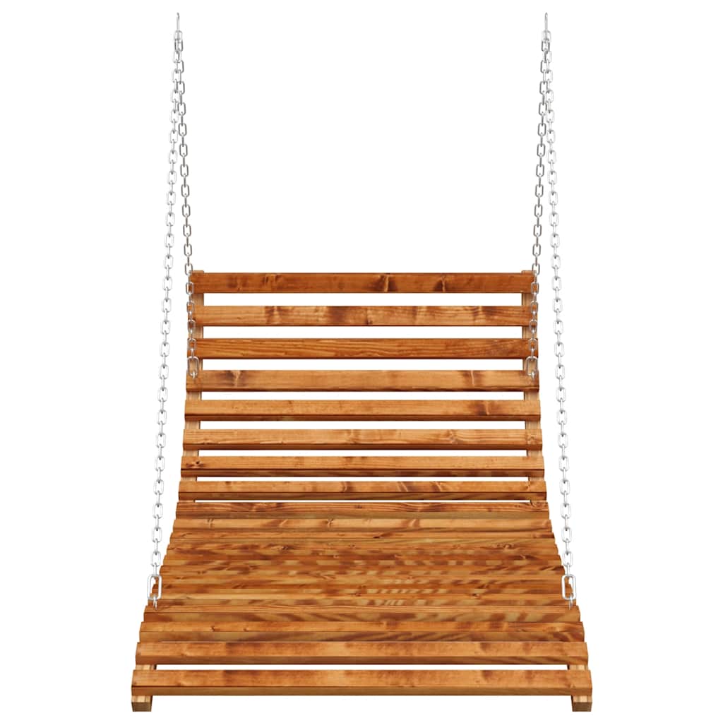 Cama baloiço 115x147x46cm madeira curvada c/ acabamento em teca