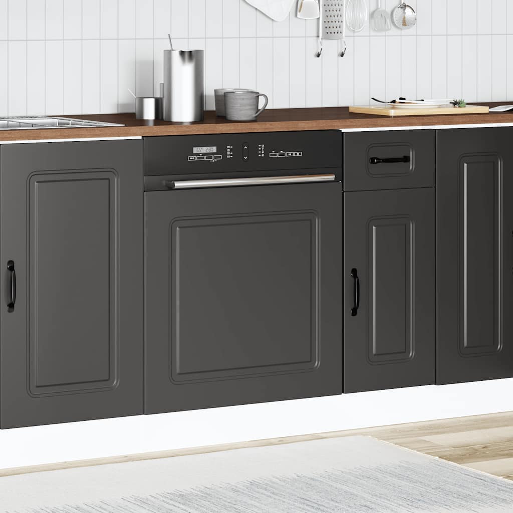 Painel máquina lavar louça kalmar 60x1,5x57 cm preto