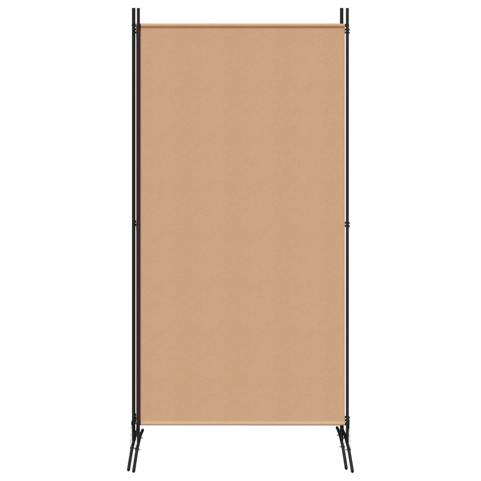 Divisória de 3 painéis bege 260 x 180 cm tecido