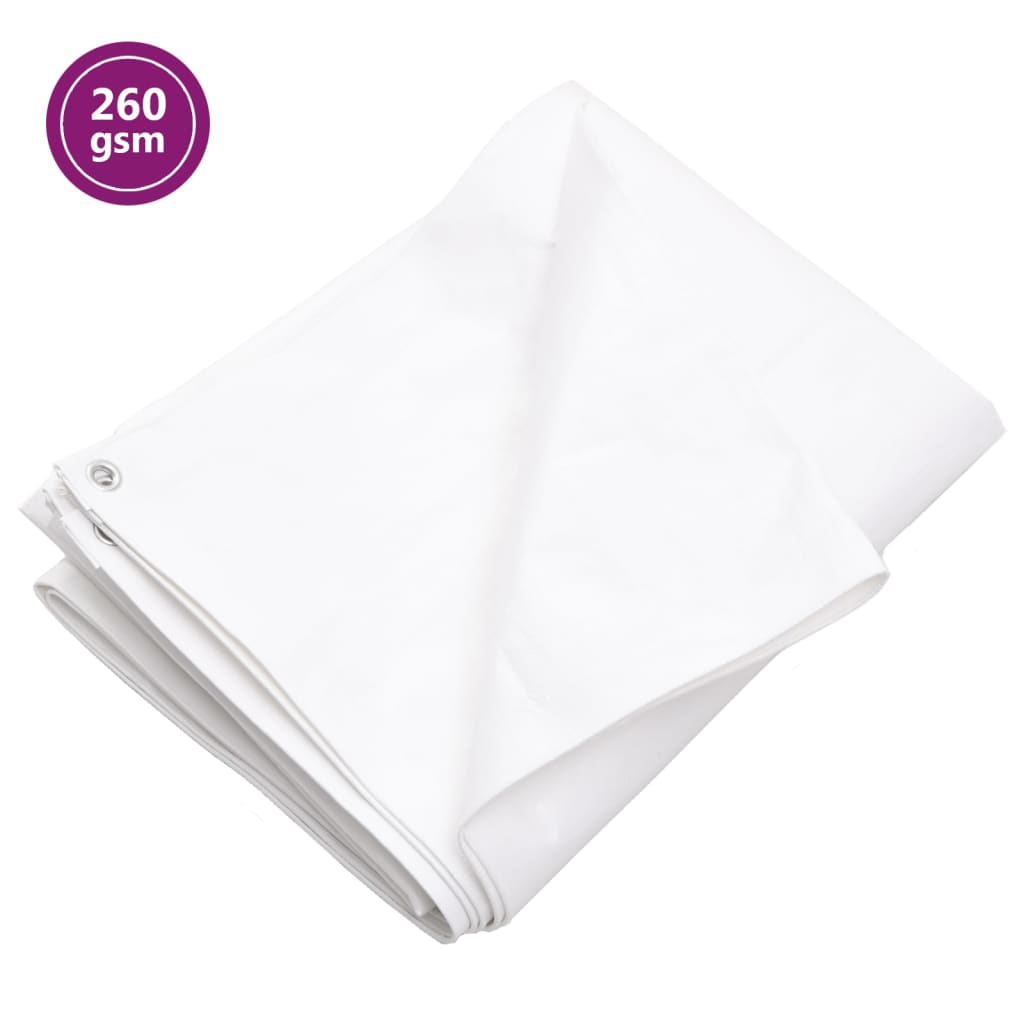 Lona 260 g/m² 3x6 m pead branco