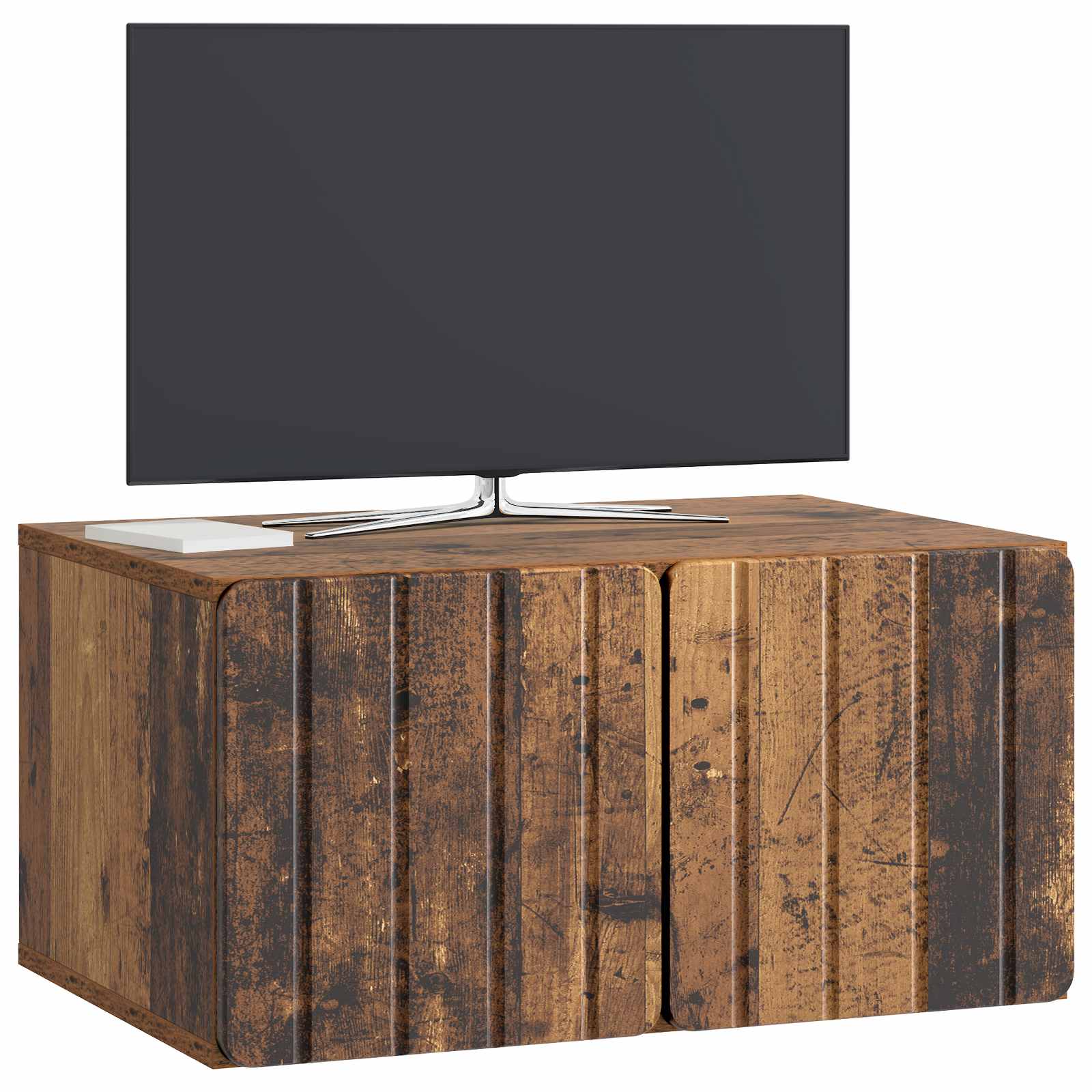 Gabinete de TV de parede 59,5 x 41 x 30 cm madeira antiga