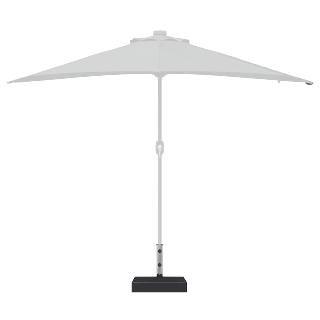Base de guarda-sol retangular granito 25 kg preto