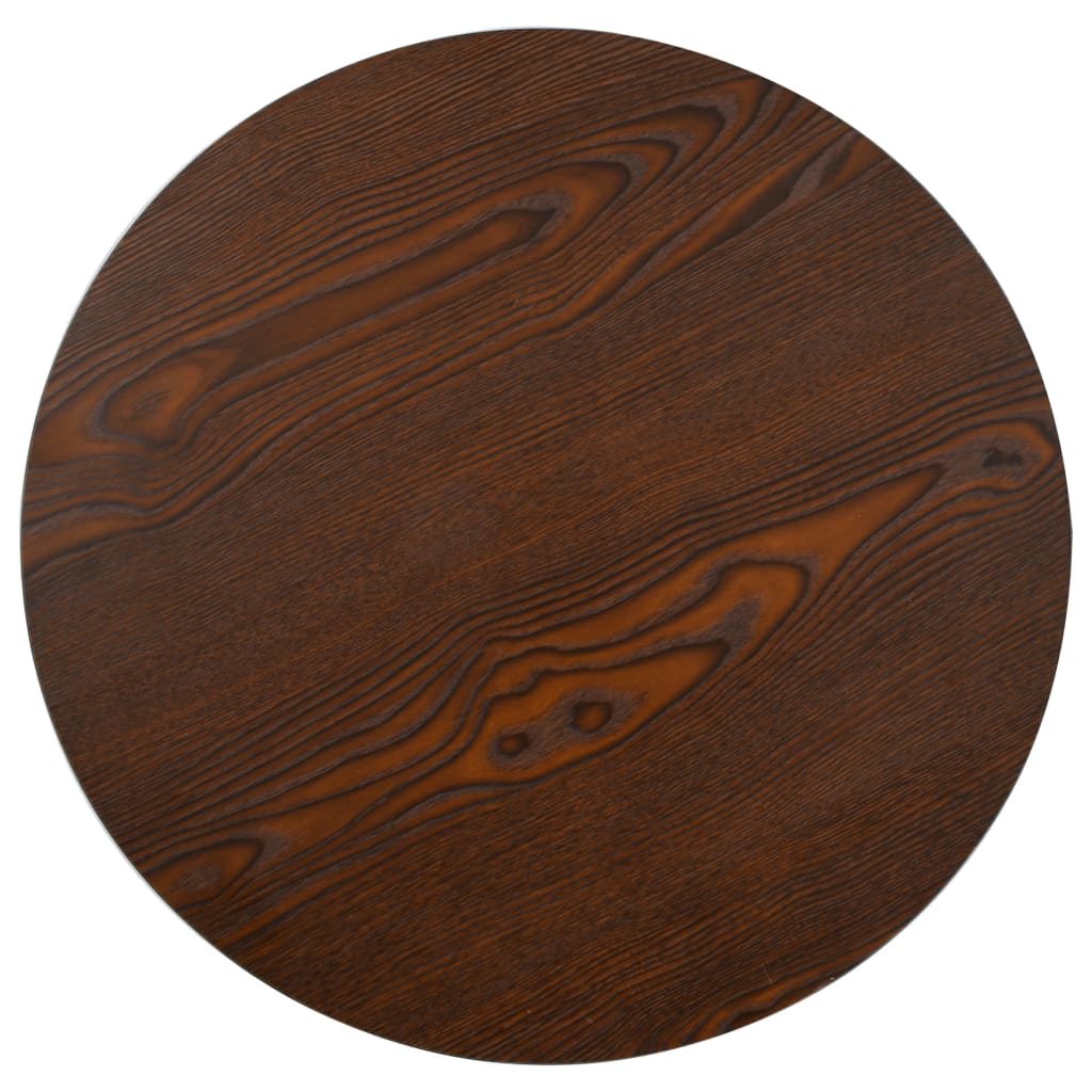 Mesa bistrô 60 cm MDF castanho-escuro
