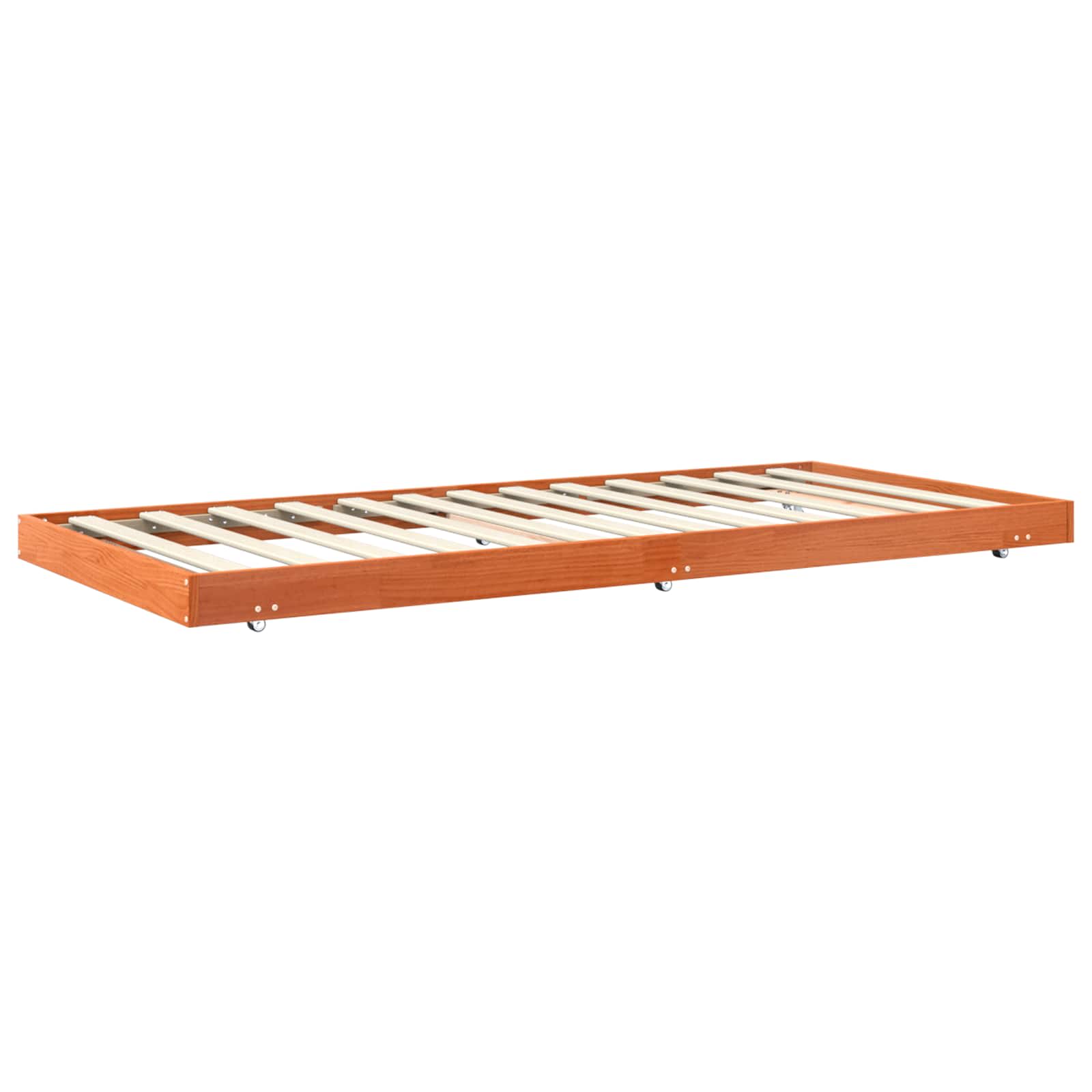Estrutura da cama marrom cera 70 x 190 cm