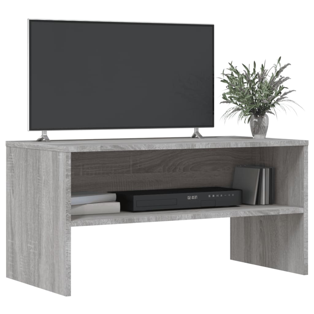 Móvel de TV 80x40x40 cm derivados de madeira cinzento sonoma