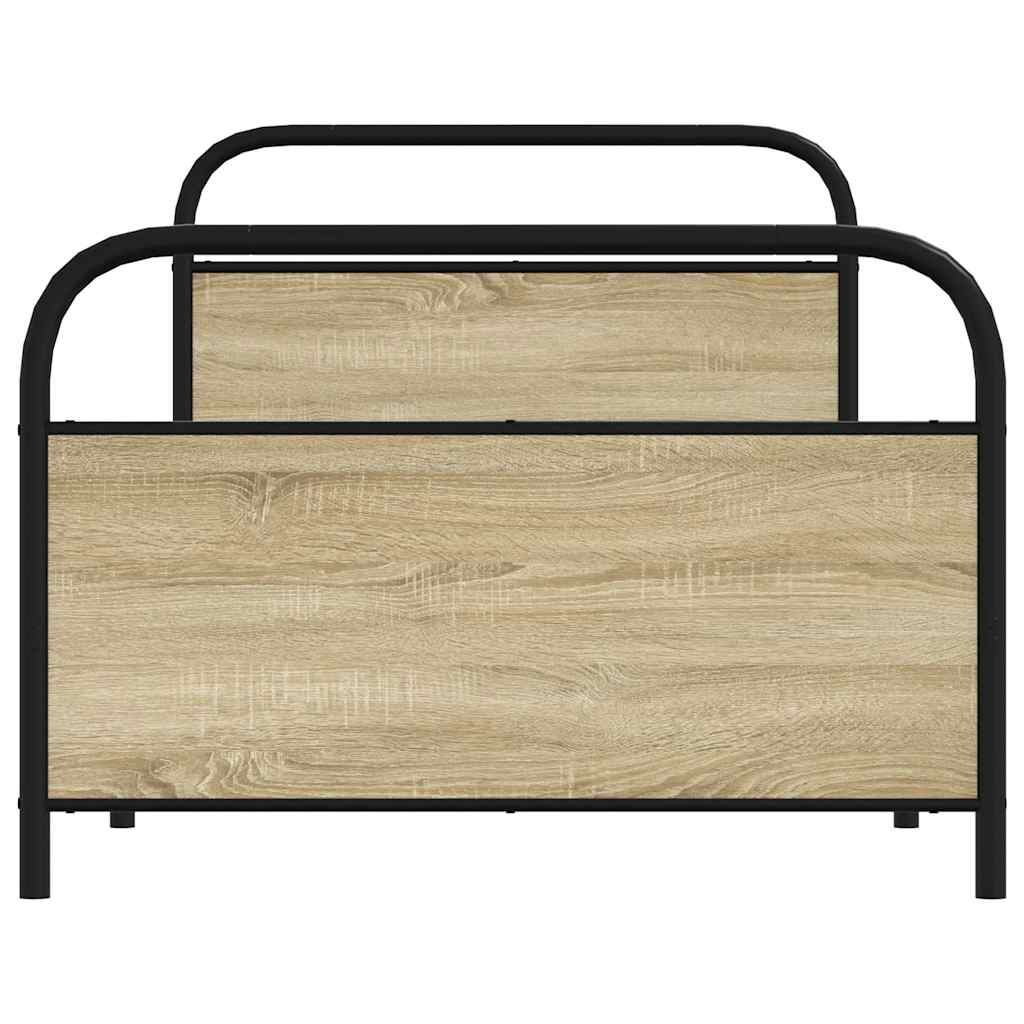 Estrutura cama s/ colchão derivados de madeira carvalho sonoma