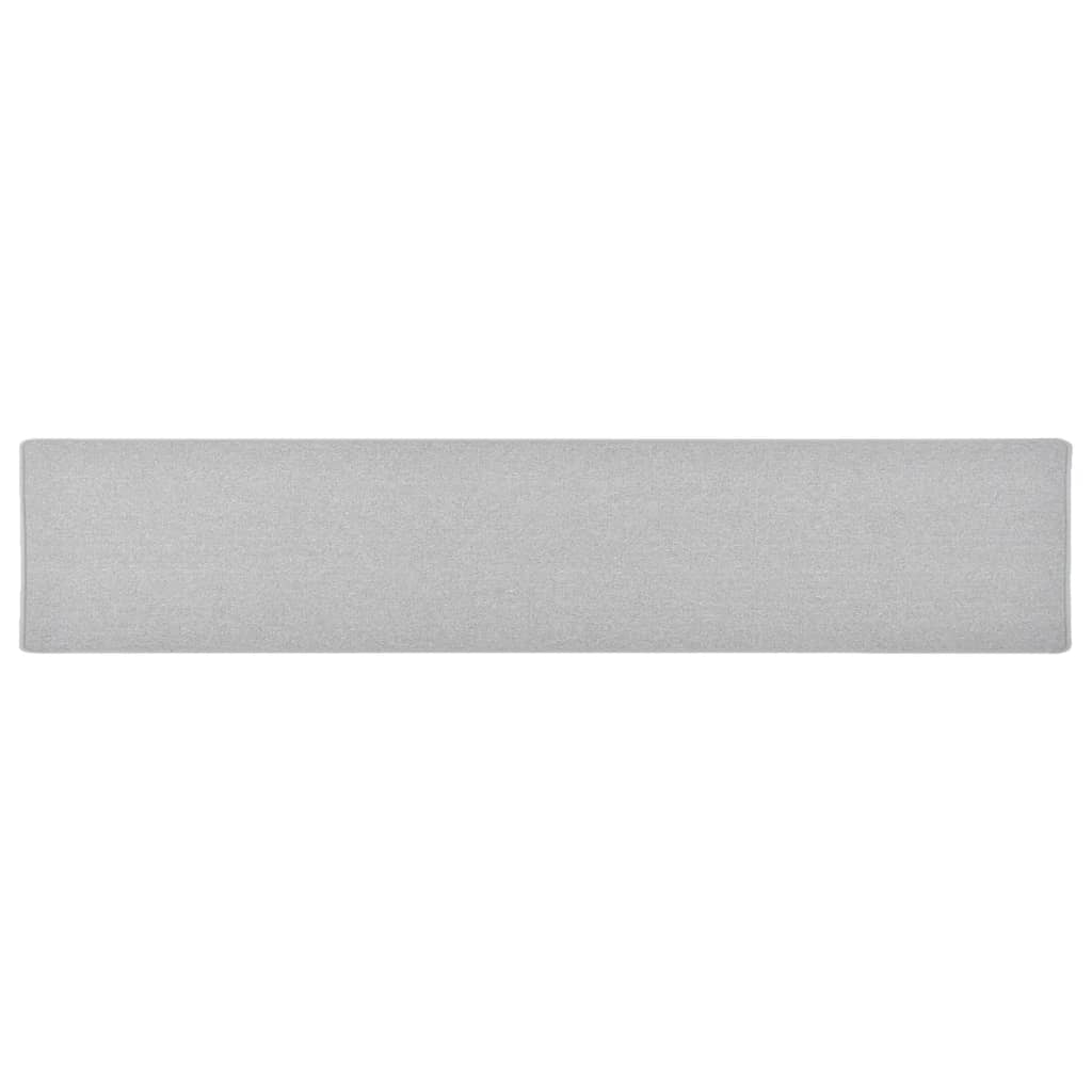 Tapete/passadeira 50x250 cm cinzento-claro