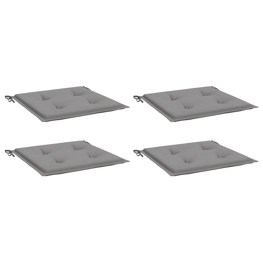 Almofadões p/ cadeiras jardim 4pcs 40x40x4 cm oxford cinza
