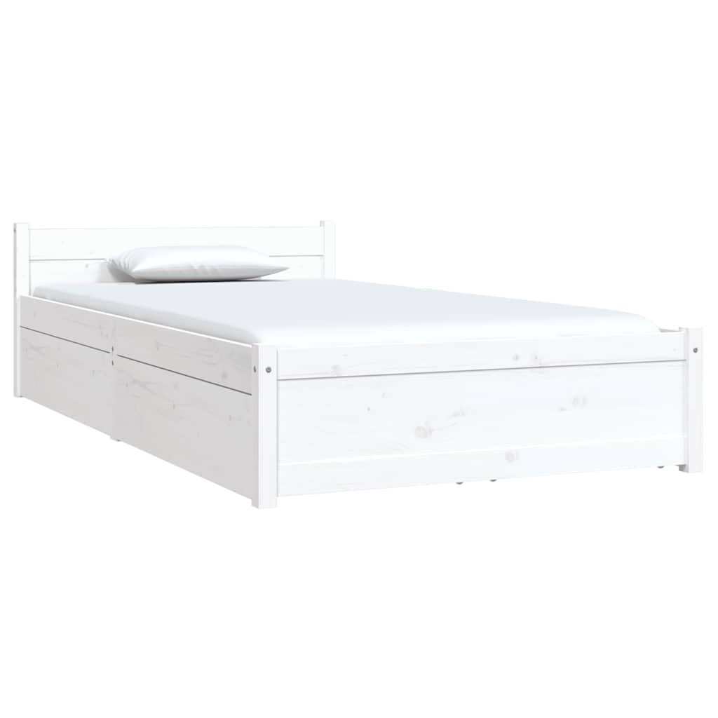 Estrutura cama com gavetas 90x190 cm single branco