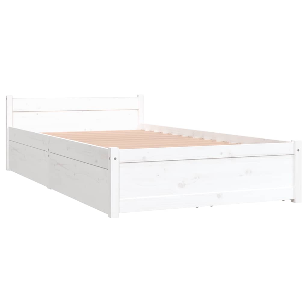 Estrutura cama com gavetas 90x190 cm single branco