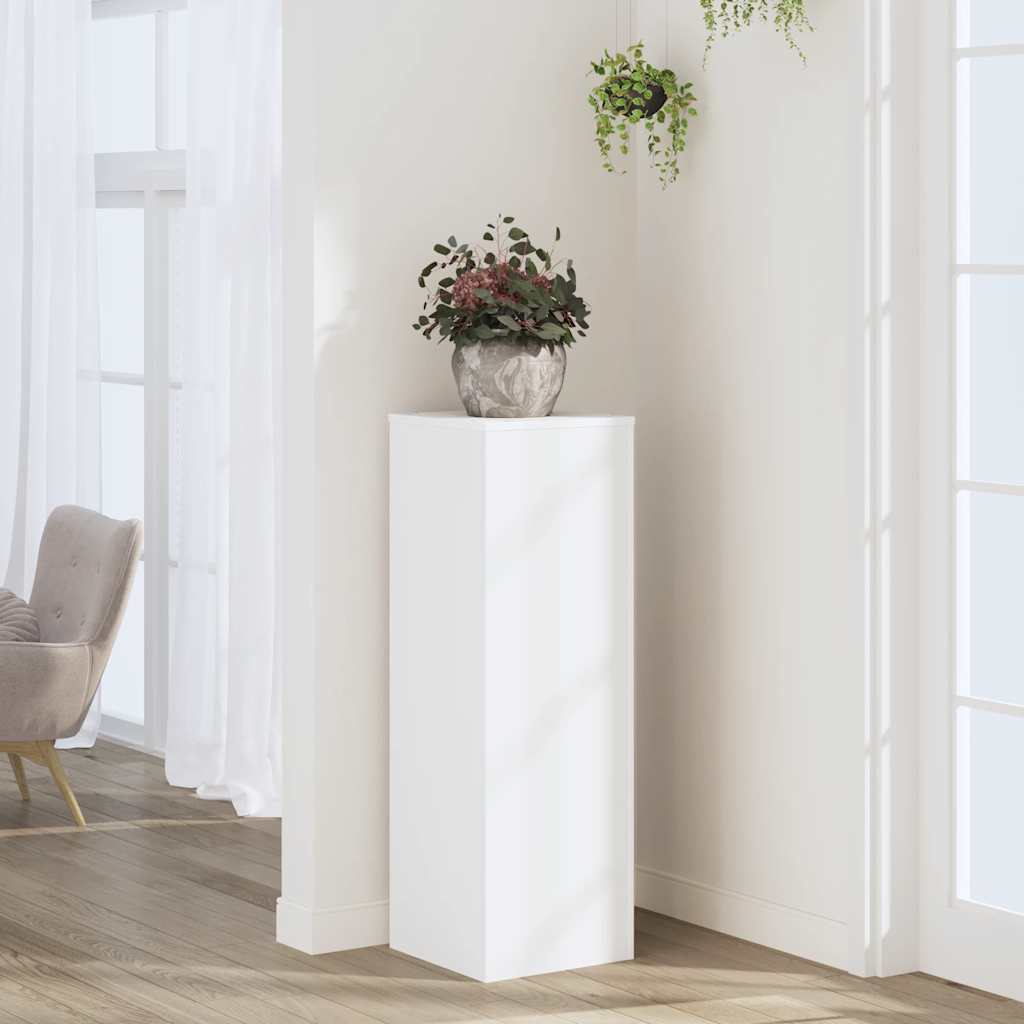 Suporte para plantas 33x33x100 cm derivados de madeira branco