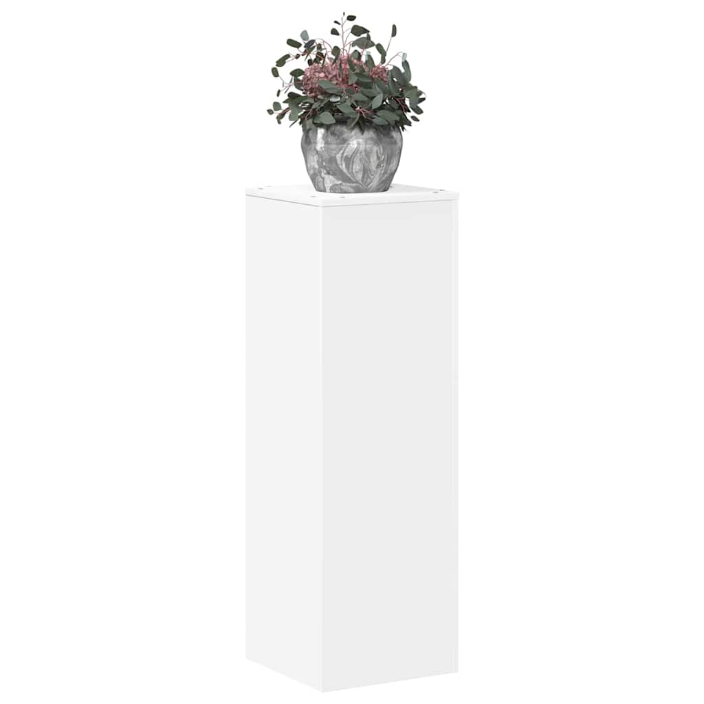 Suporte para plantas 33x33x100 cm derivados de madeira branco