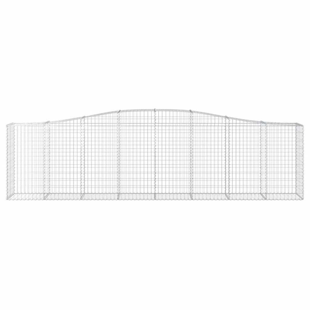 Cestos gabião arqueados 9pcs 400x50x100/120cm ferro galvanizado