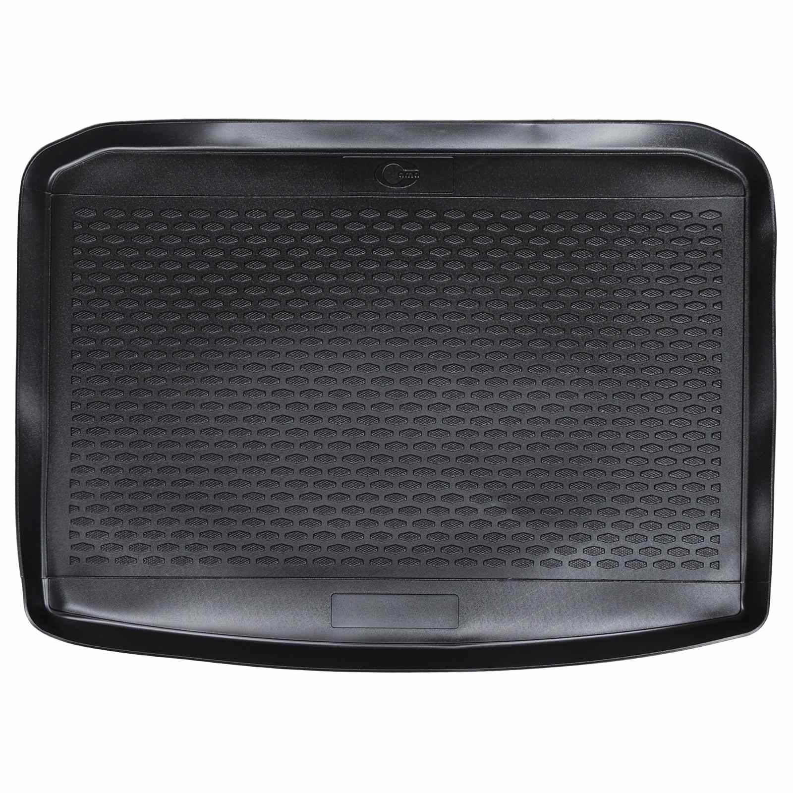 Tapete de porta-malas preto borracha