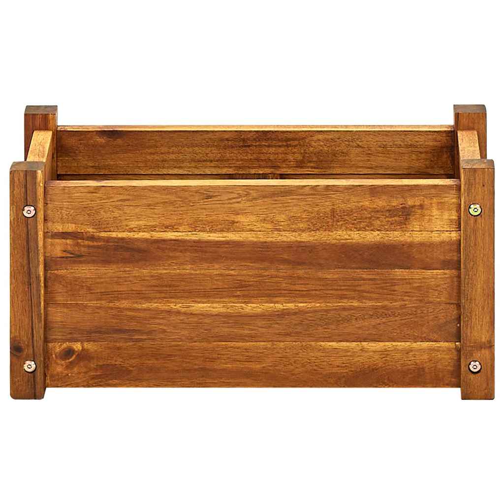 Canteiro elevado de jardim 50x25x25 cm madeira de acácia