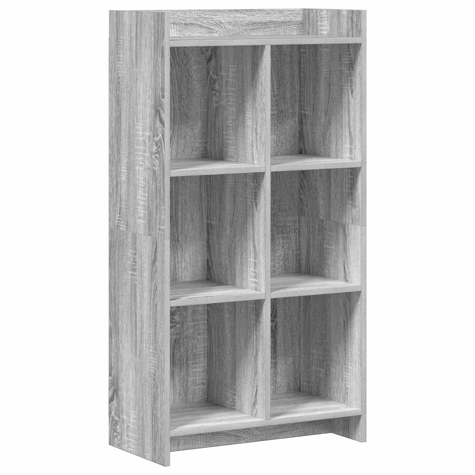Estante sonoma cinzento 59 x 30 x 111 cm derivados de madeira