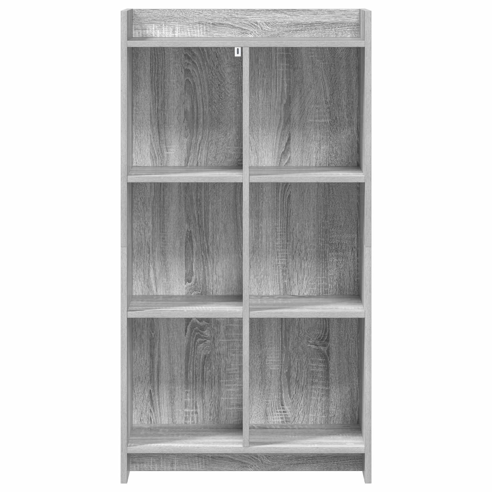 Estante sonoma cinzento 59 x 30 x 111 cm derivados de madeira