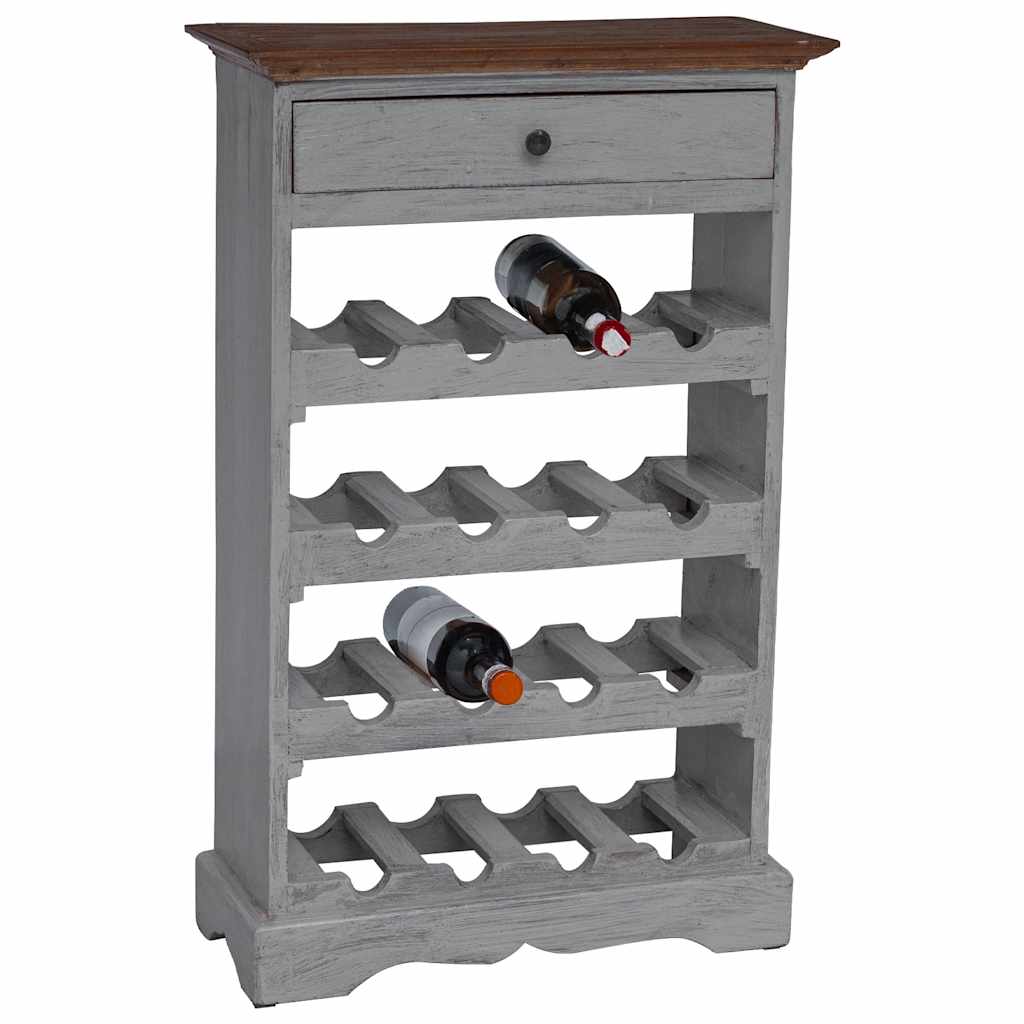 Garrafeira madeira de mogno maciça 55x23x85 cm