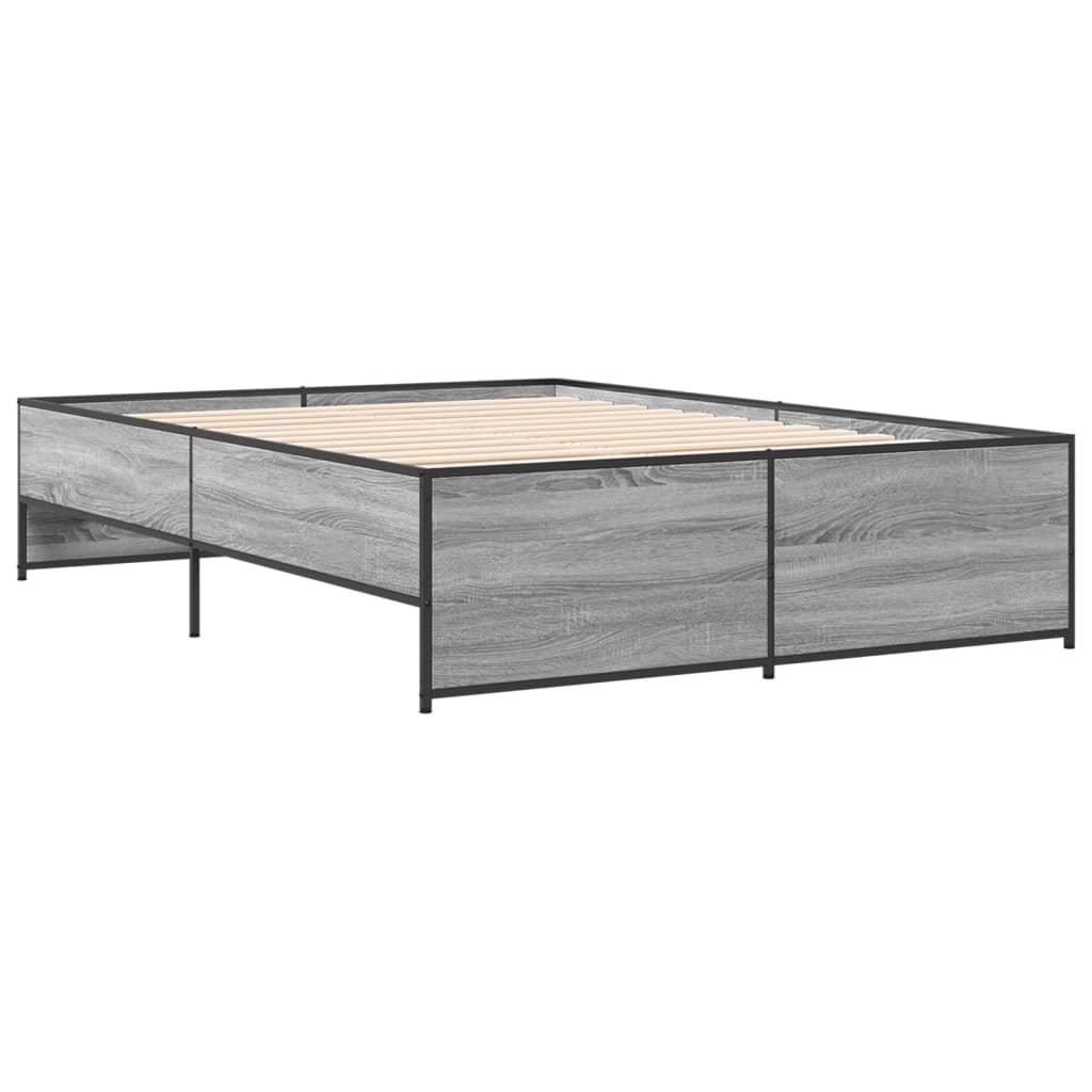 Estrutura de cama 120x190 cm derivados madeira/metal