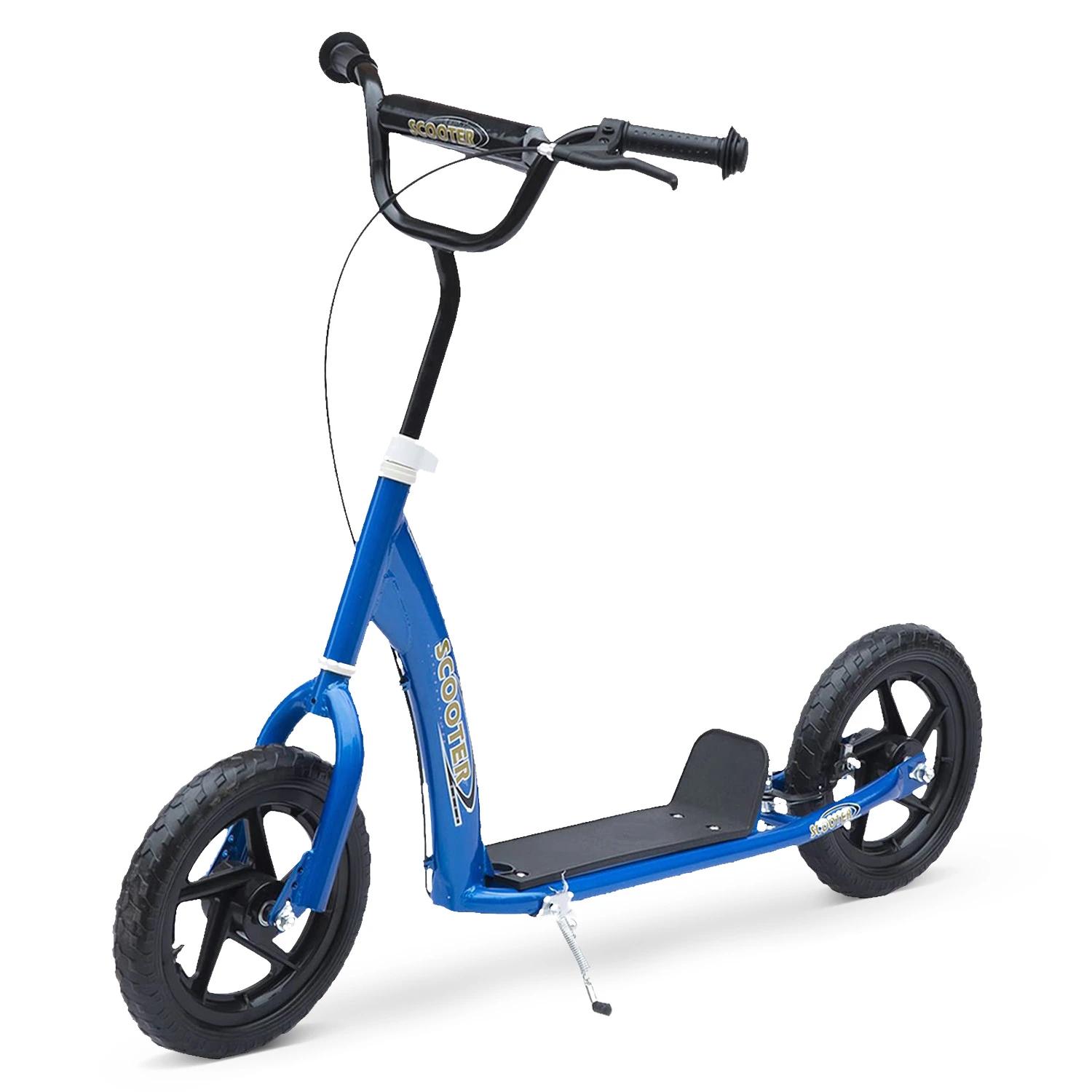 Trotinete para Crianças acima de 5 anos Scooter de 2 Rodas Grandes de 12 Polegadas com Freio e Guidão Ajustável em Altura Carga