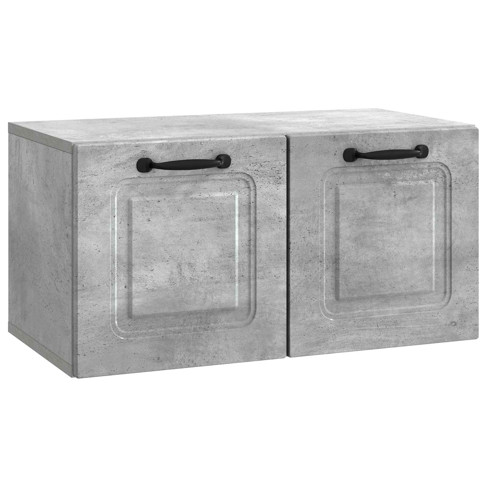 Gabinete de TV de parede cinzento cimento 59,5 x 31 x 30 cm